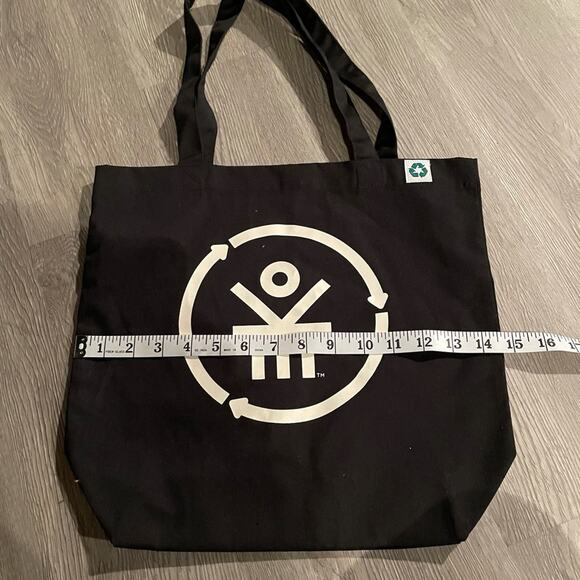 Ekocycle Black Canvas Tote Bag - Picture 5 of 6